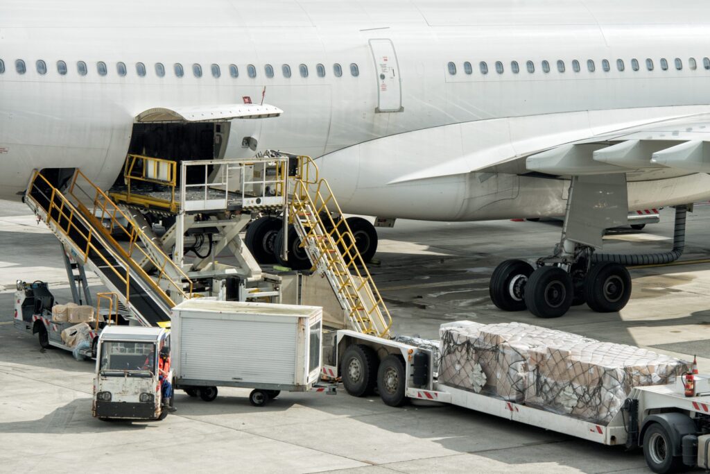 cargo loading on plane scaled